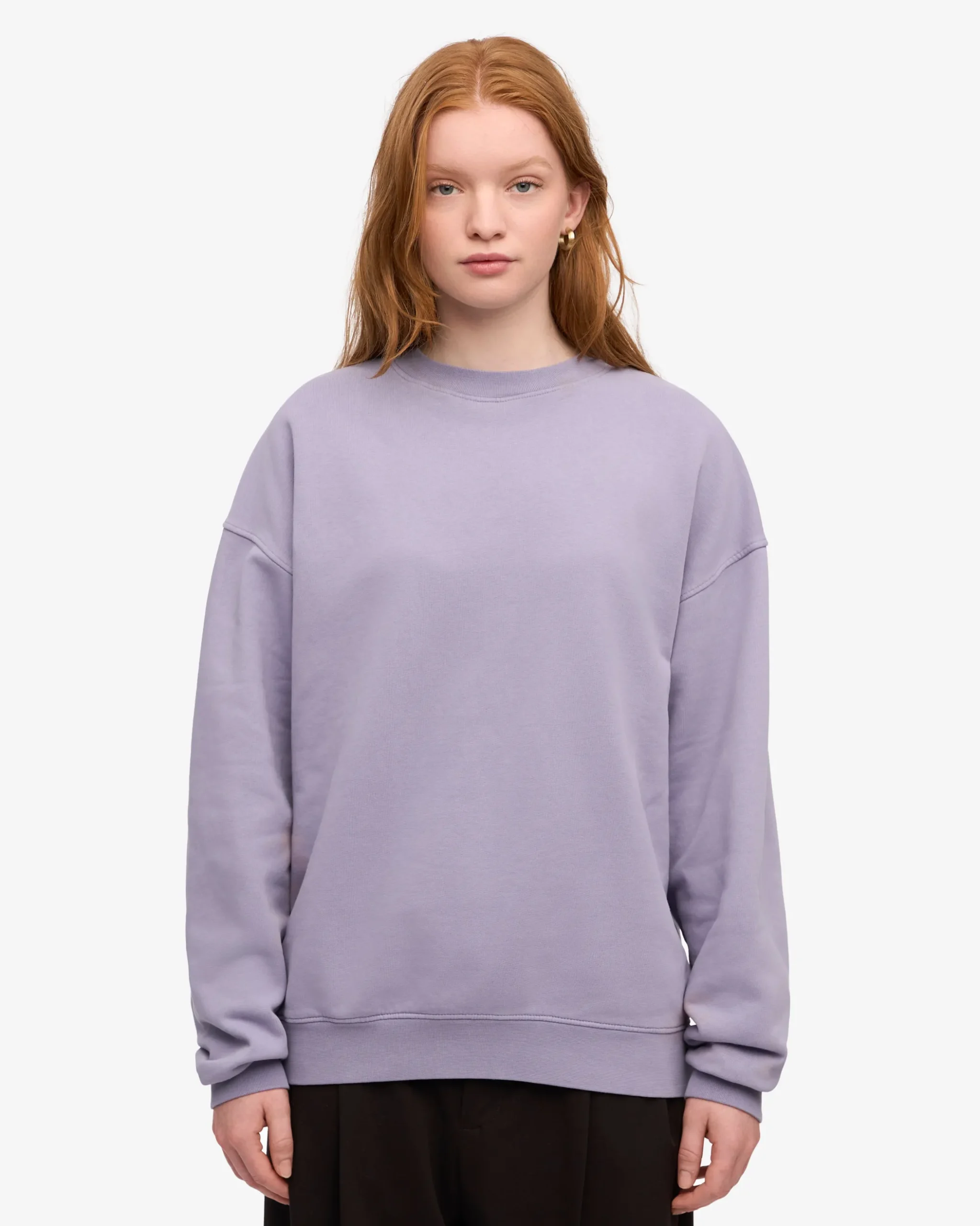 Organic Oversized Crew - Purple Jade