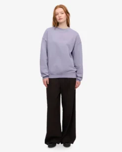 Organic Oversized Crew - Purple Jade