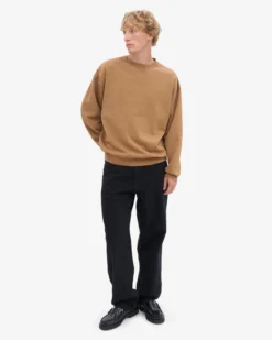 Organic Oversized Crew - Sahara Camel
