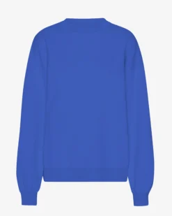 Organic Oversized Crew - Sapphire Blue