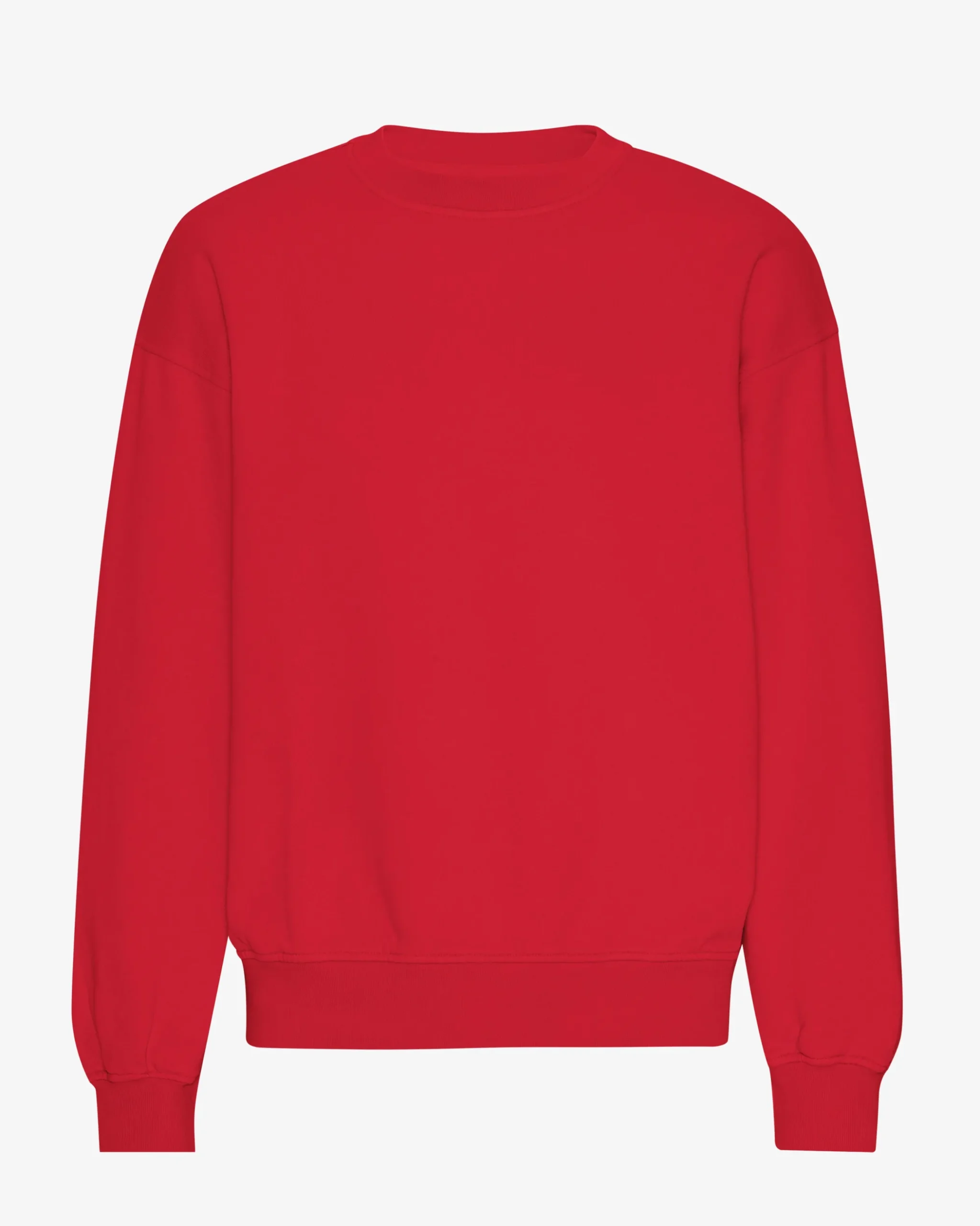 Organic Oversized Crew - Scarlet Red