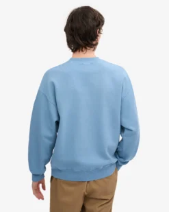 Organic Oversized Crew - Seaside Blue