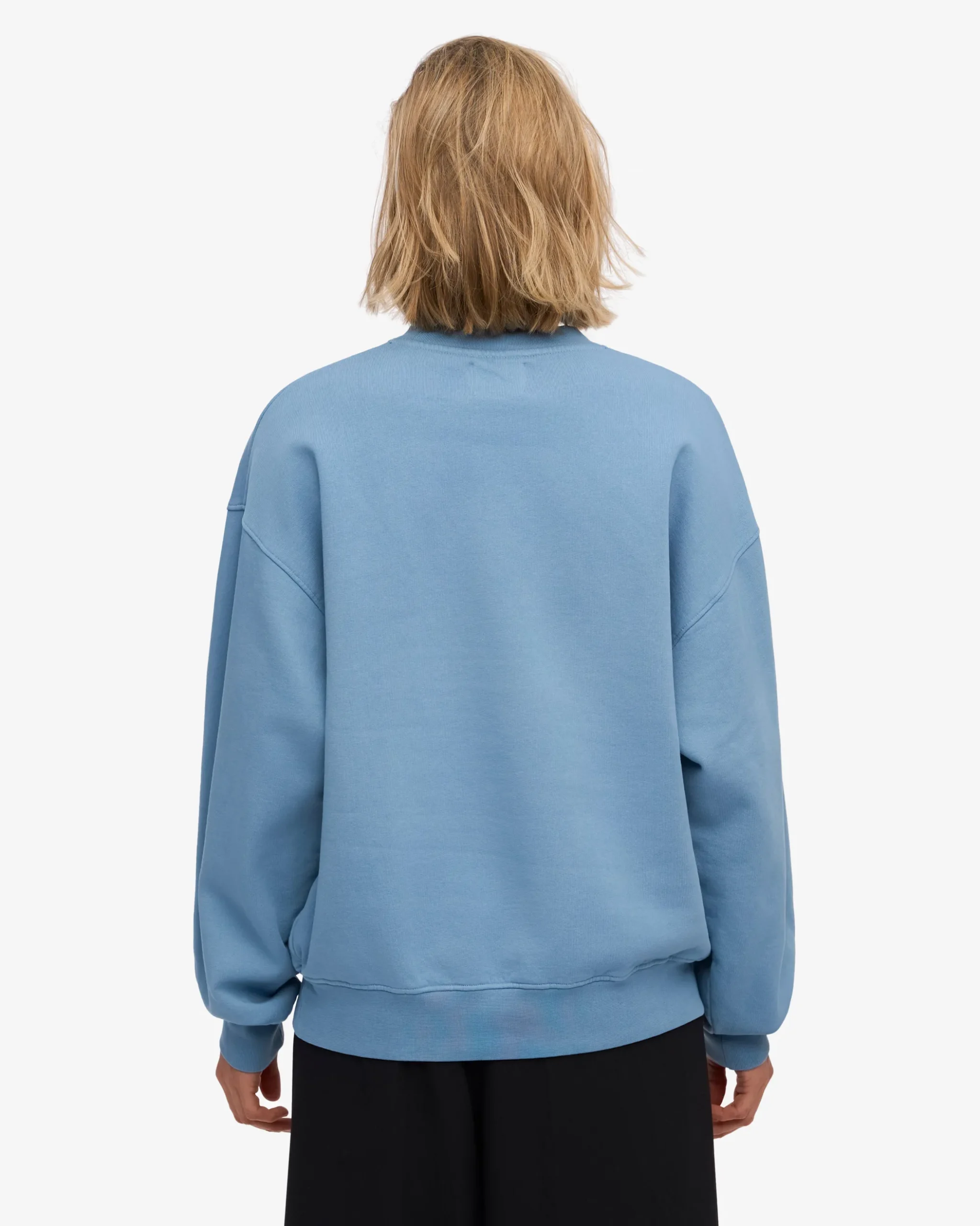 Organic Oversized Crew - Seaside Blue