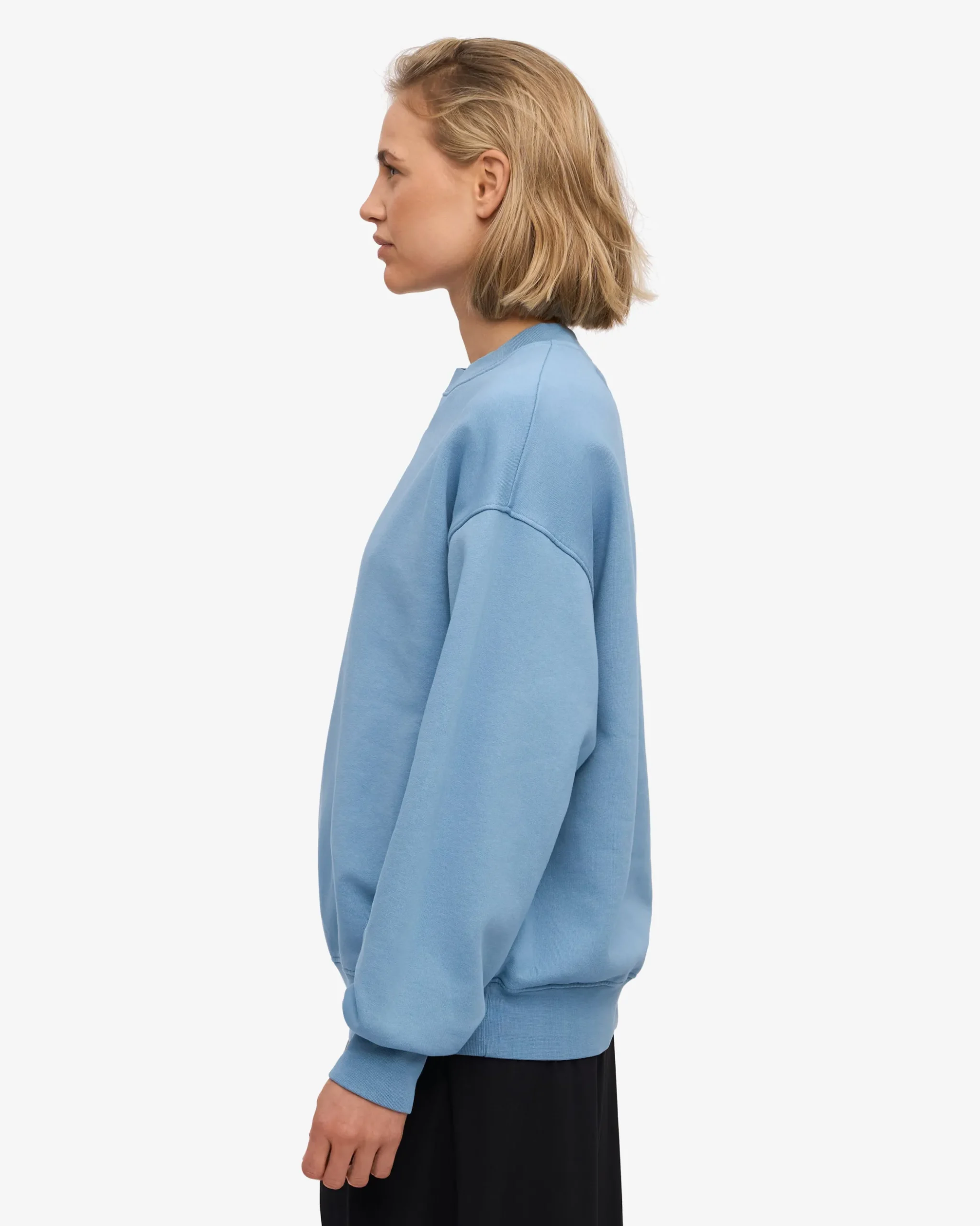 Organic Oversized Crew - Seaside Blue