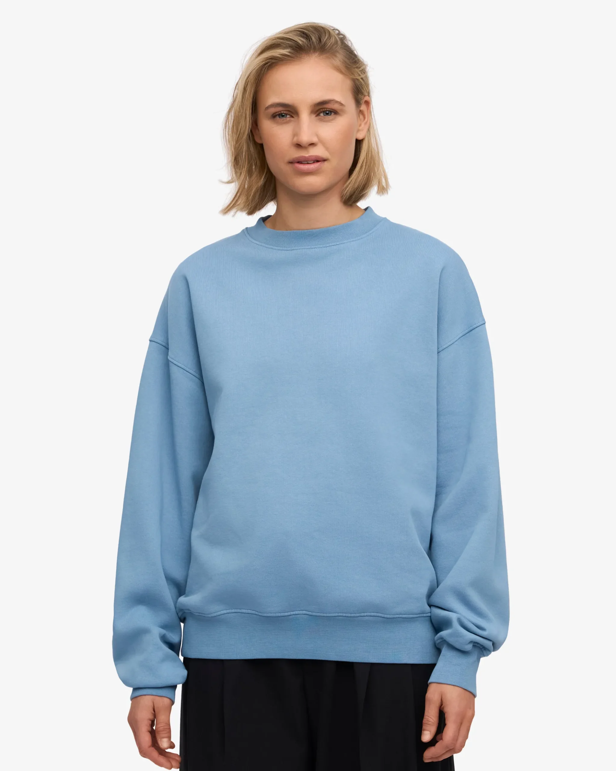 Organic Oversized Crew - Seaside Blue