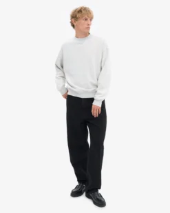 Organic Oversized Crew - Snow Melange