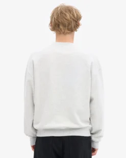 Organic Oversized Crew - Snow Melange