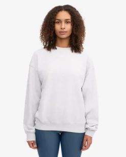Organic Oversized Crew - Snow Melange