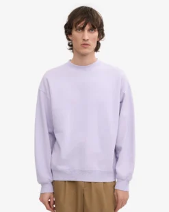 Organic Oversized Crew - Soft Lavender