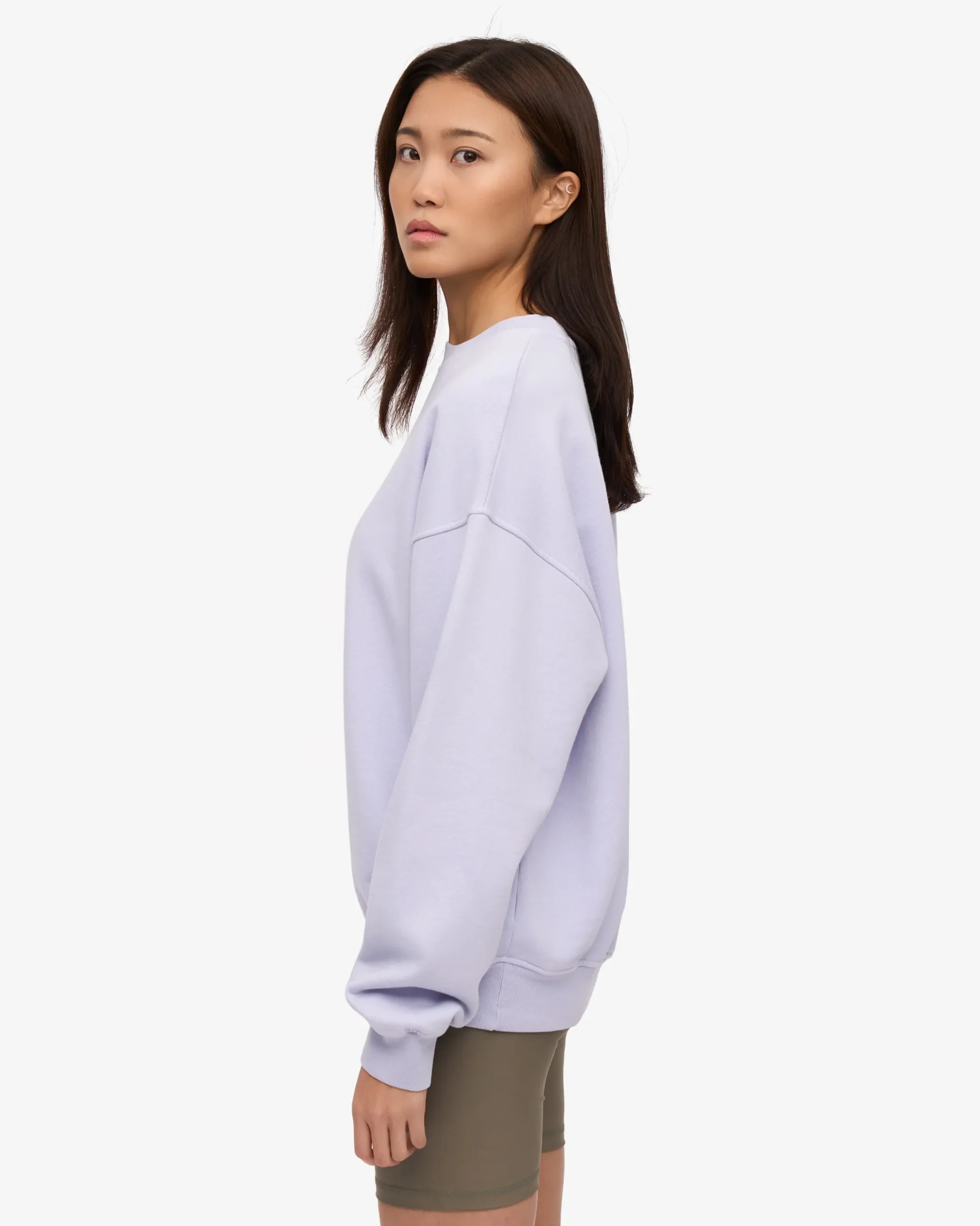 Organic Oversized Crew - Soft Lavender