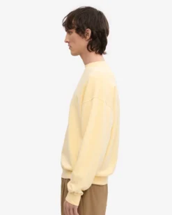 Organic Oversized Crew - Soft Yellow