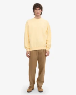 Organic Oversized Crew - Soft Yellow