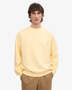 Organic Oversized Crew - Soft Yellow