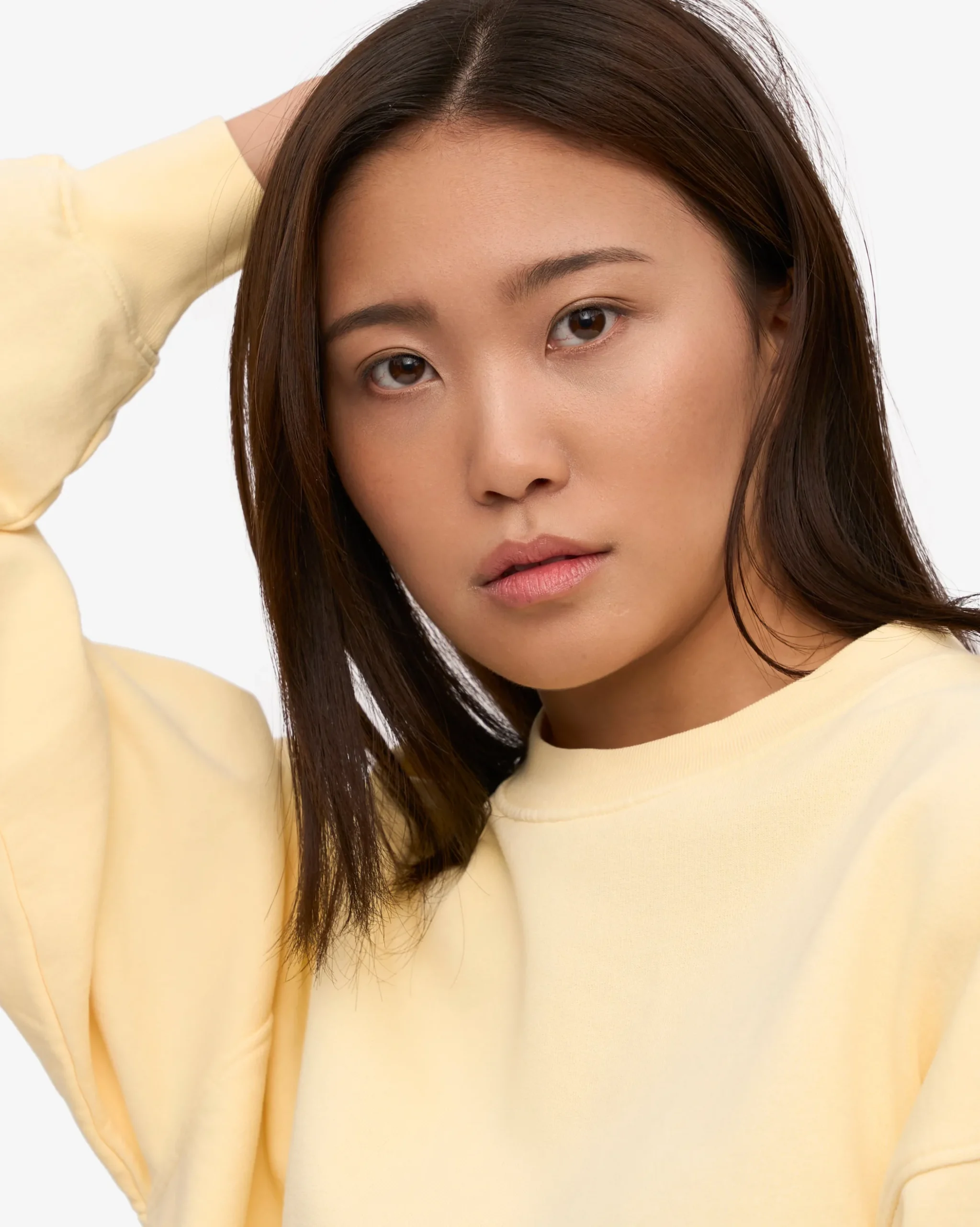 Organic Oversized Crew - Soft Yellow