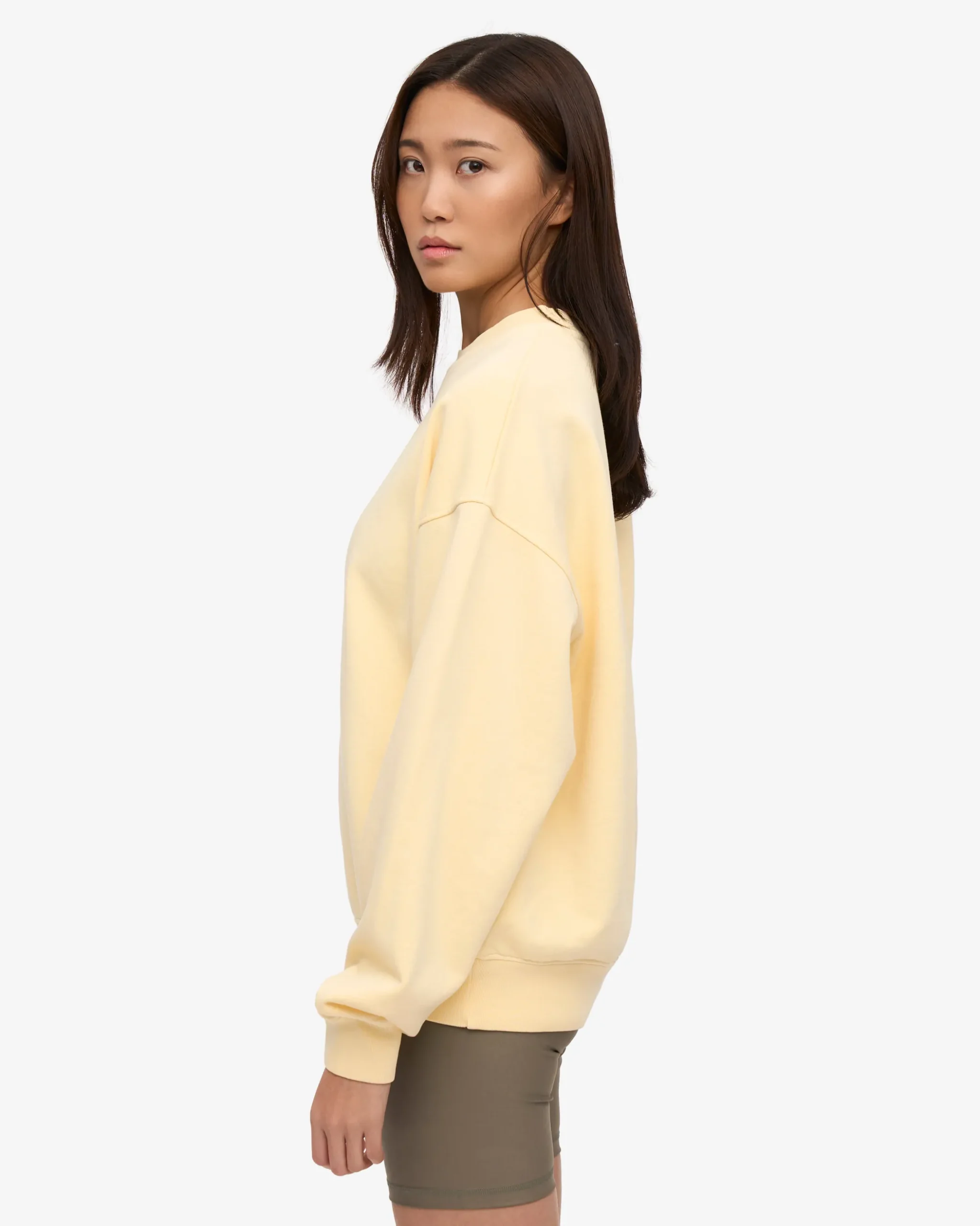 Organic Oversized Crew - Soft Yellow