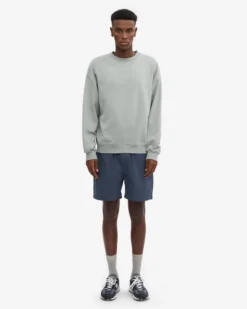 Organic Oversized Crew - Steel Blue