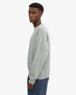 Organic Oversized Crew - Steel Blue