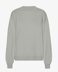 Organic Oversized Crew - Steel Blue