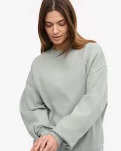 Organic Oversized Crew - Steel Blue