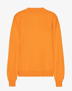 Organic Oversized Crew - Sunny Orange