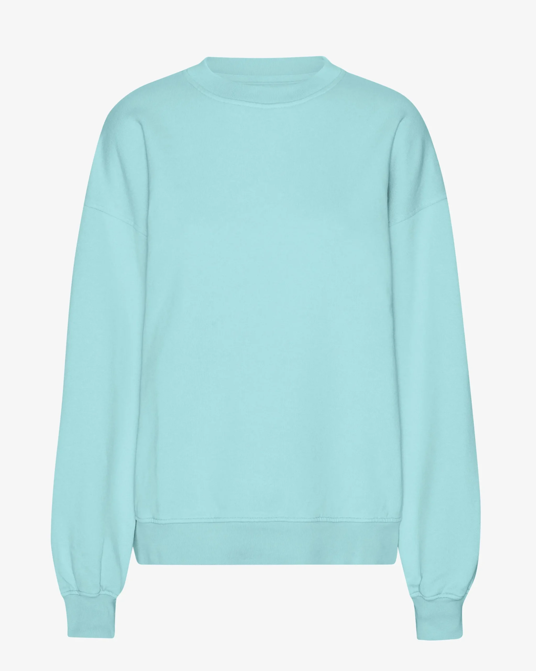 Organic Oversized Crew - Teal Blue