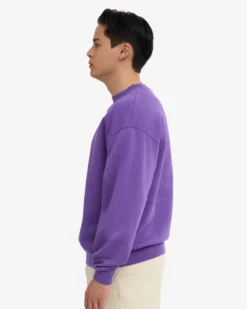 Organic Oversized Crew - Ultra Violet