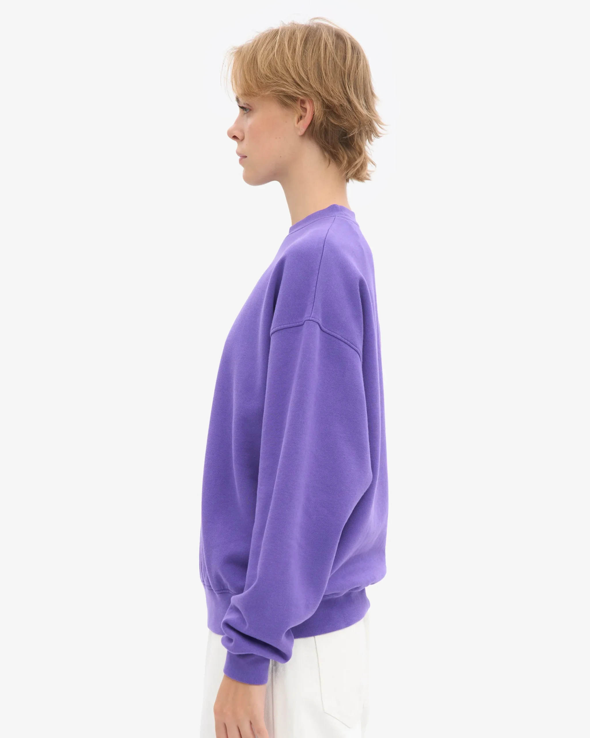 Organic Oversized Crew - Ultra Violet