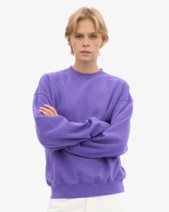 Organic Oversized Crew - Ultra Violet