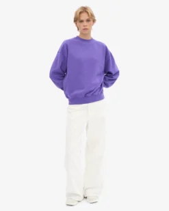 Organic Oversized Crew - Ultra Violet