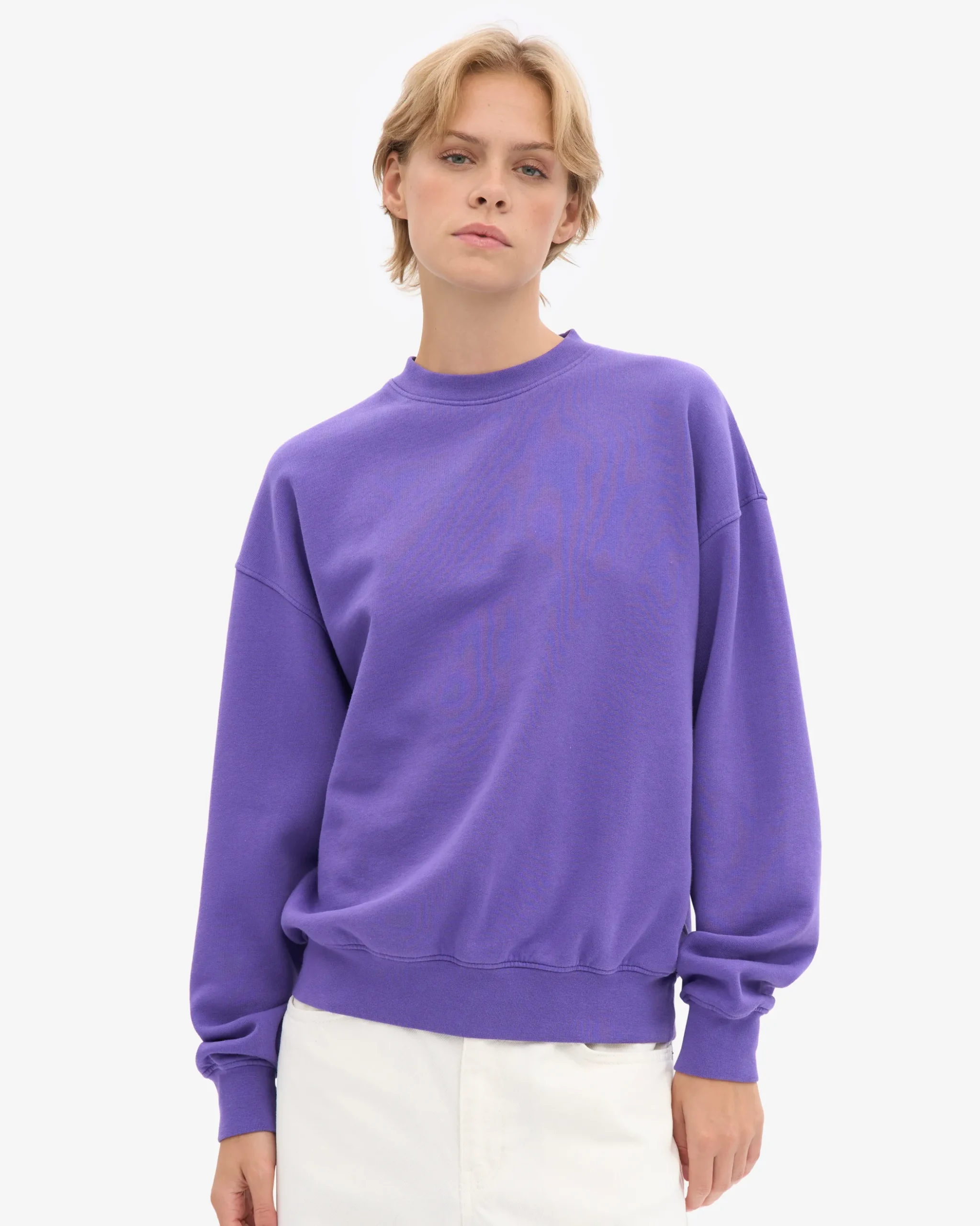 Organic Oversized Crew - Ultra Violet