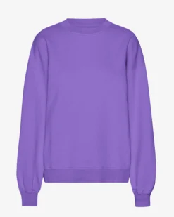 Organic Oversized Crew - Ultra Violet