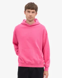 Organic Oversized Hood - Bubblegum Pink