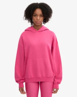 Organic Oversized Hood - Bubblegum Pink