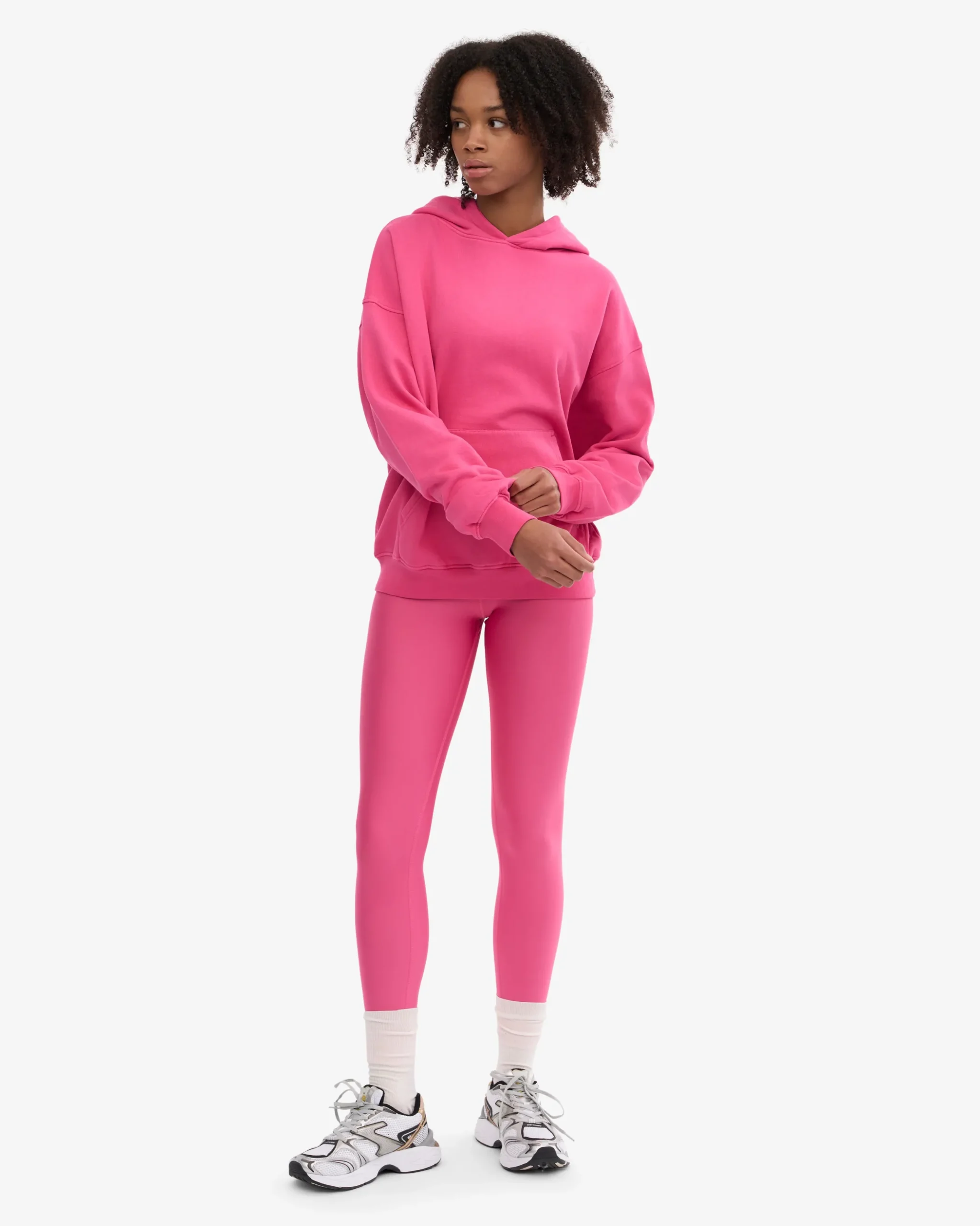 Organic Oversized Hood - Bubblegum Pink