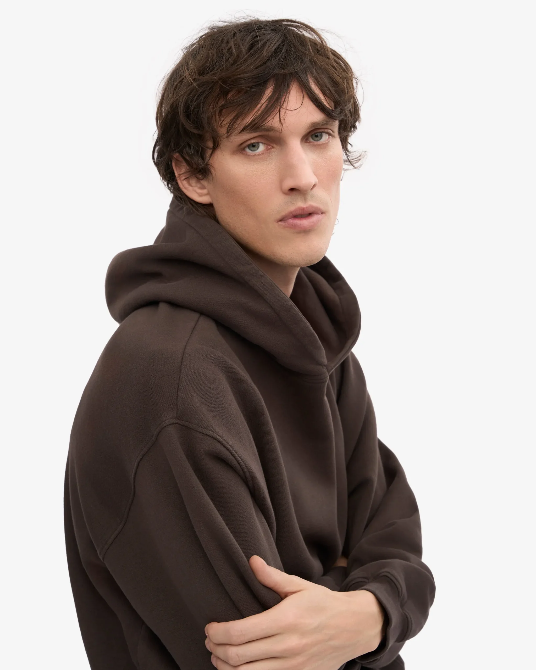 Organic Oversized Hood - Coffee Brown