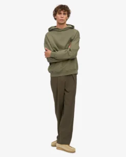 Organic Oversized Hood - Dusty Olive