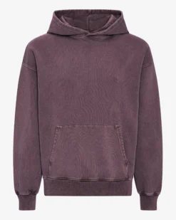 Organic Oversized Hood - Faded Grape