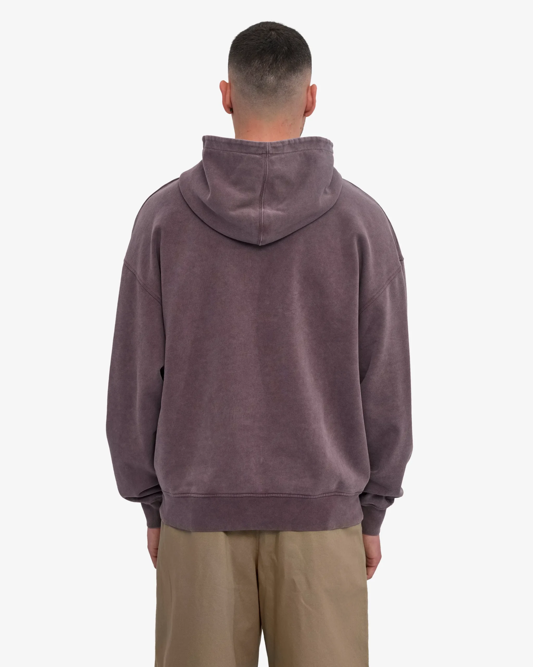 Organic Oversized Hood - Faded Grape