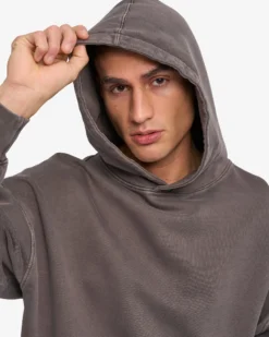 Organic Oversized Hood - Faded Mud