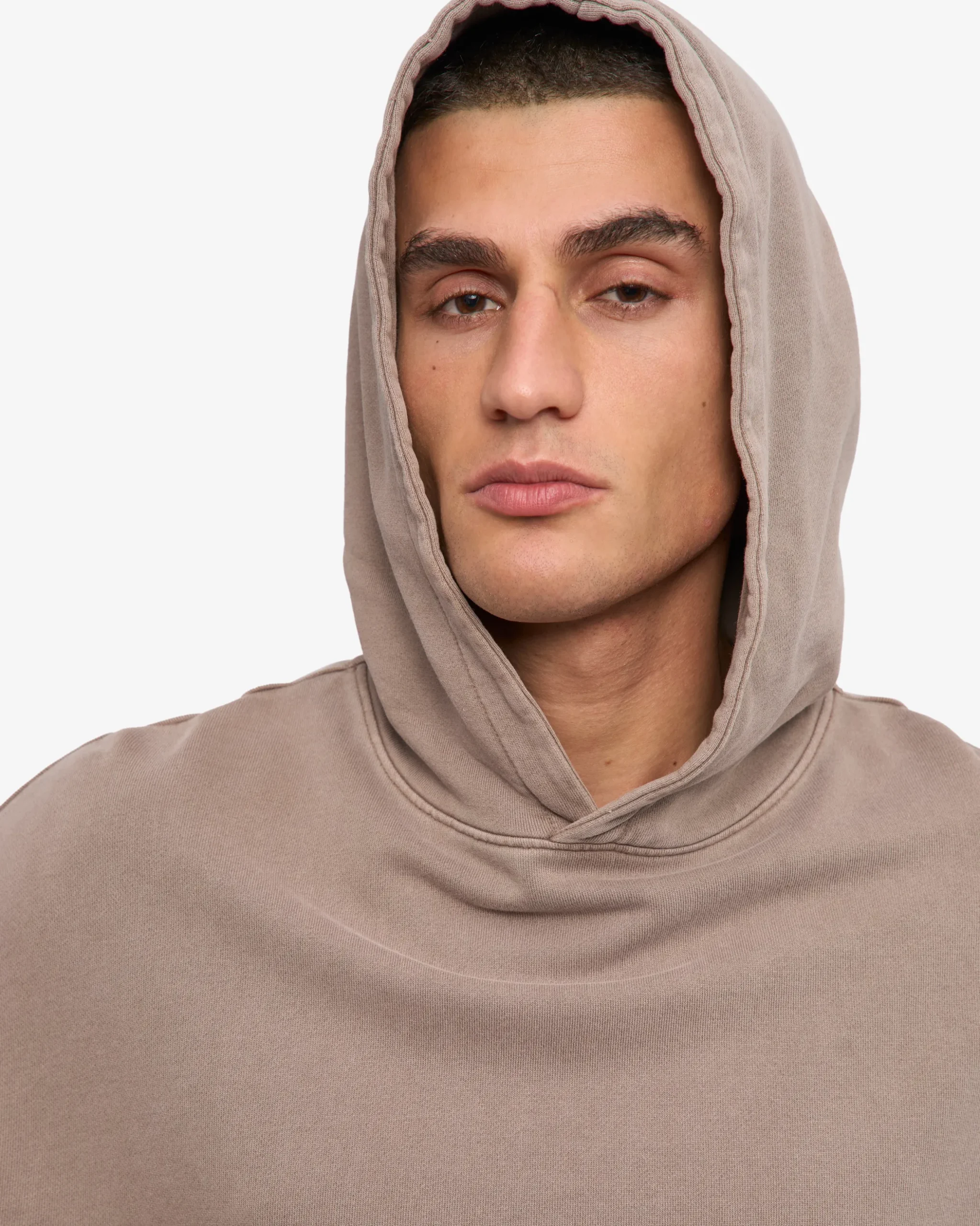 Organic Oversized Hood - Faded Khaki