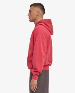 Organic Oversized Hood - Faded Red