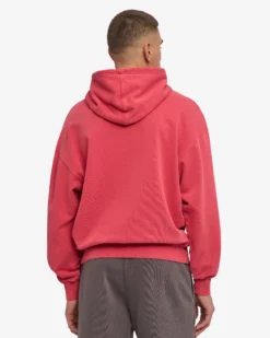 Organic Oversized Hood - Faded Red