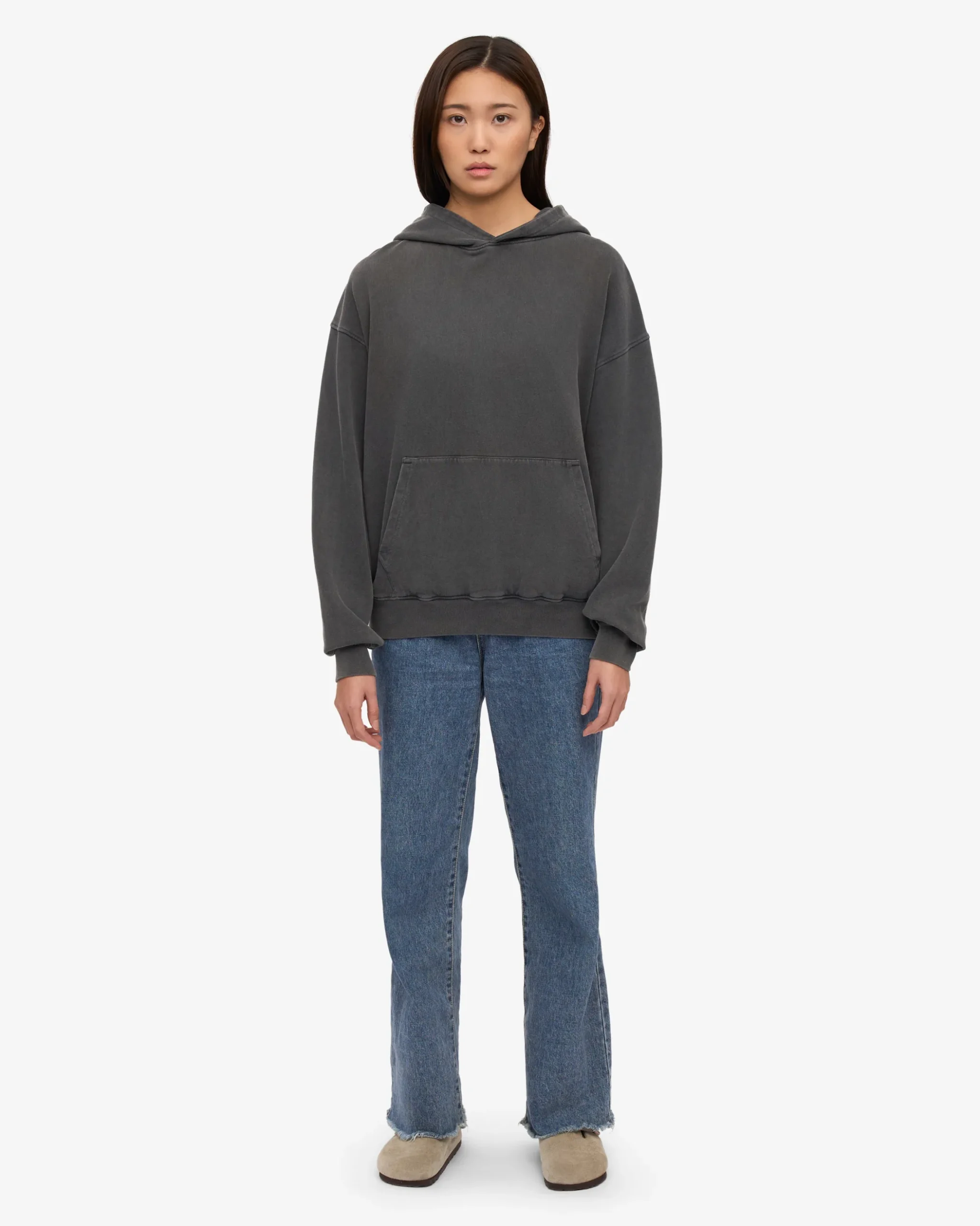 Organic Oversized Hood - Faded Black