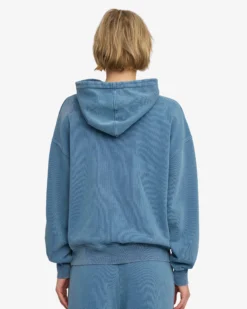 Organic Oversized Hood - Faded Indigo