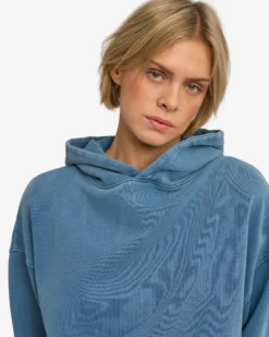 Organic Oversized Hood - Faded Indigo