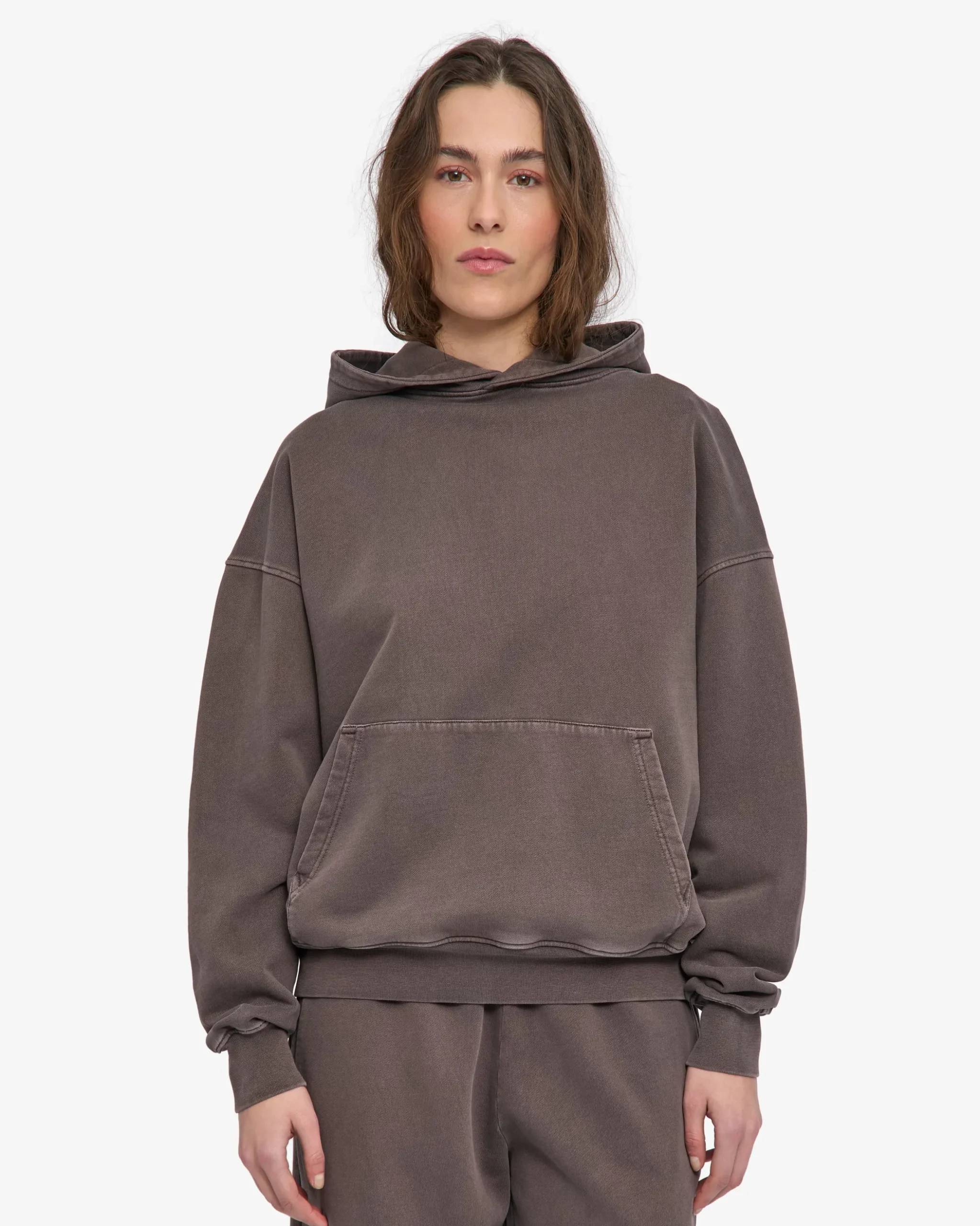 Organic Oversized Hood - Faded Mud