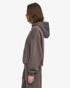 Organic Oversized Hood - Faded Mud
