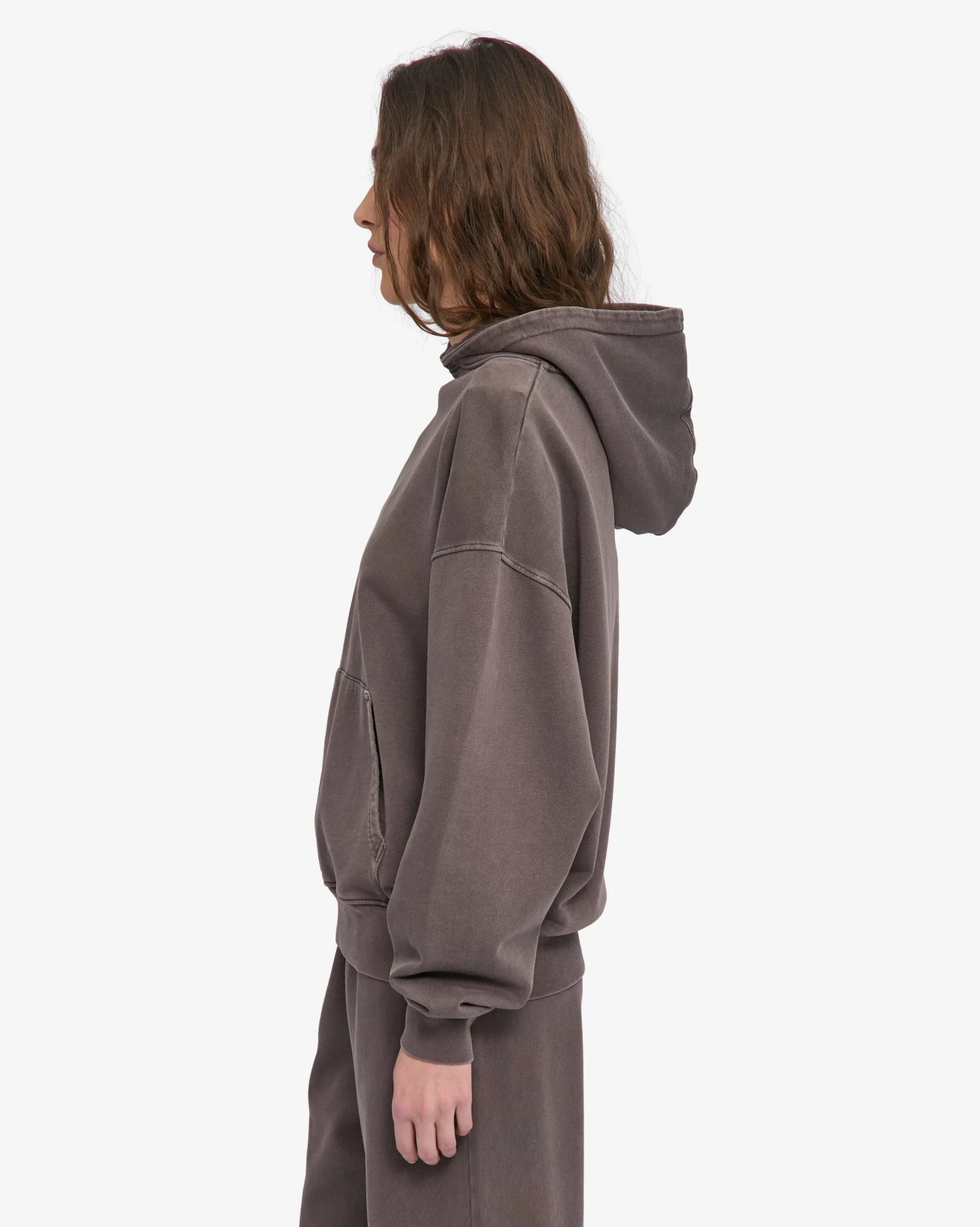Organic Oversized Hood - Faded Mud