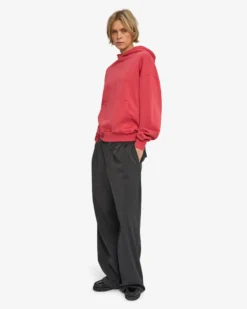 Organic Oversized Hood - Faded Red