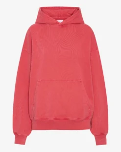 Organic Oversized Hood - Faded Red